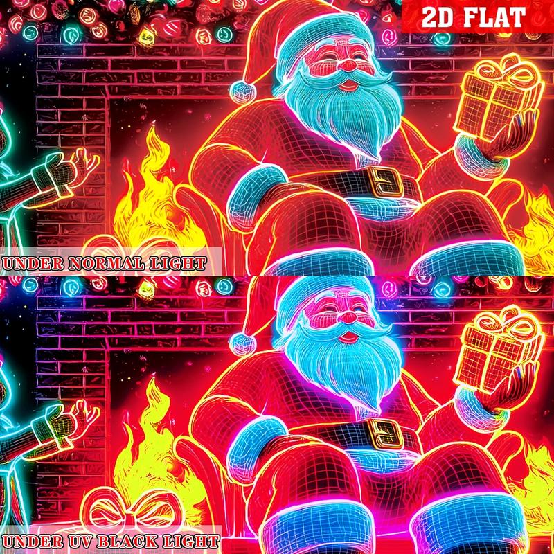 UV Activated Christmas Garage Door Cover Banner